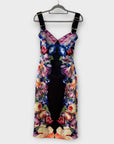 Ted Baker Tapestry Floral Buckle Strap Midi Dress - 14