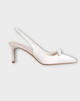 Ted Baker Tezzi Satin Bow Sling Back Court Shoes - 7/40