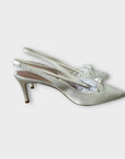 Ted Baker Tezzi Satin Bow Sling Back Court Shoes - 7/40