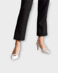 Ted Baker Tezzi Satin Bow Sling Back Court Shoes - 7/40