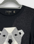 Ted Baker Wool Blend Periiey Polar Bear Knit Jumper - 10