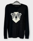 Ted Baker Wool Blend Periiey Polar Bear Knit Jumper - 10