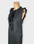 Ted Baker Wool Blend Ruffle Dress - 12