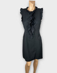 Ted Baker Wool Blend Ruffle Dress - 12