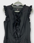 Ted Baker Wool Blend Ruffle Dress - 12