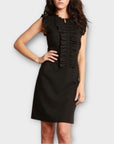 Ted Baker Wool Blend Ruffle Dress - 12
