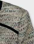 Ted Baker Yomoi Zip Up Crop Tweed Jacket - 10
