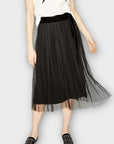 The Kooples Dotted Swiss Tulle Midi Skirt - 8 (XS)