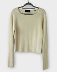 The Kooples Wool Blend Ribbed Knit Top - 8/10