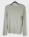 The White Company Ribbed Sparkle Long Sleeve Top - 10