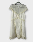 Three Floor Ruffle Trimmed Lace Dress - 14