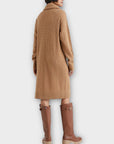 Tommy Hilfiger Cable-Knit Wool Roll Neck Dress - M