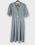 Tommy Hilfiger Cotton Stripe Midi Shirt Dress - XS