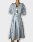 Tommy Hilfiger Cotton Stripe Midi Shirt Dress - XS