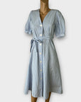 Tommy Hilfiger Cotton Stripe Midi Shirt Dress - XS