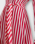 Tommy Hilfiger Striped Maxi Shirt Dress - 8