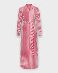Tommy Hilfiger Striped Maxi Shirt Dress - 8