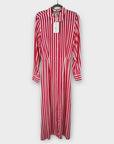 Tommy Hilfiger Striped Maxi Shirt Dress - 8