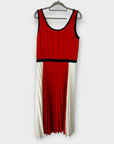 Tommy Hilfiger Twill Fit And Flare Pleated Dress - 10/12