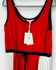 Tommy Hilfiger Twill Fit And Flare Pleated Dress - 10/12