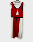 Tommy Hilfiger Twill Fit And Flare Pleated Dress - 10/12