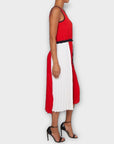 Tommy Hilfiger Twill Fit And Flare Pleated Dress - 10/12