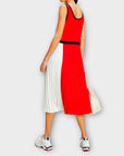 Tommy Hilfiger Twill Fit And Flare Pleated Dress - 10/12