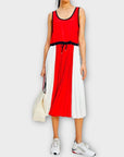 Tommy Hilfiger Twill Fit And Flare Pleated Dress - 10/12