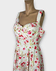 Unique Vintage Floral Dress - 14 (XL)