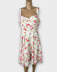 Unique Vintage Floral Dress - 14 (XL)