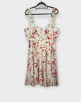 Unique Vintage Floral Dress - 14 (XL)