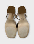 Unisa Leather High Block Heel Knotted Platform Sandals - 4/37