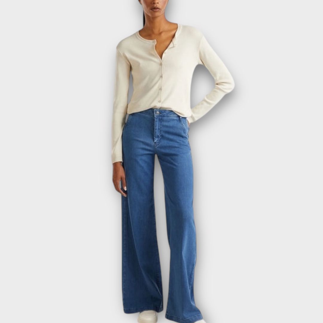 United Colors Of Benetton Sophia Wide Leg Jeans - 8