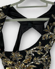 Virgos Lounge Florence Embellished Maxi Dress With Cross Open Back - 10/12