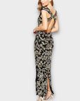 Virgos Lounge Florence Embellished Maxi Dress With Cross Open Back - 10/12