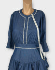 Vita Grace Pearl Trim Dress - 10 (M)