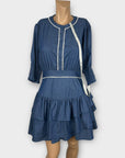 Vita Grace Pearl Trim Dress - 10 (M)