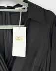 Voyelles Belted Pleat Maxi Dress - 12/14 (L)