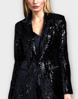 Wallis Velvet Sequin Blazer - 12