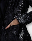 Wallis Velvet Sequin Blazer - 12