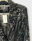 Wallis Velvet Sequin Blazer - 12