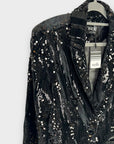 Wallis Velvet Sequin Blazer - 12