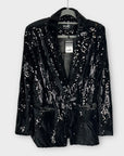 Wallis Velvet Sequin Blazer - 12