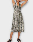 Warehouse Animal Print Midi Dress - 14