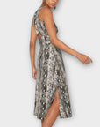 Warehouse Animal Print Midi Dress - 14
