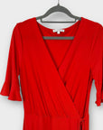 Warehouse Faux Wrap Midi Dress - 8/10