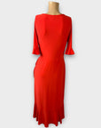 Warehouse Faux Wrap Midi Dress - 8/10