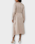Warehouse Jacquard Peplum Midi Dress - 8