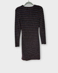 Warehouse Stripe Lurex Bodycon Dress - 6