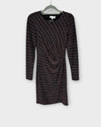 Warehouse Stripe Lurex Bodycon Dress - 6